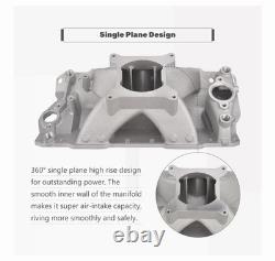 Single Plane Intake Manifold 52031 For 1957-1995 Small Block Chevy SBC 350 400