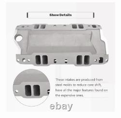Single Plane Intake Manifold 52031 For 1957-1995 Small Block Chevy SBC 350 400
