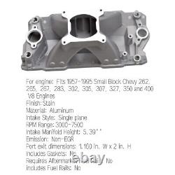 Single Plane Small Block Engine Intake Manifold for 1957-1995 Chevy SBC 350 400