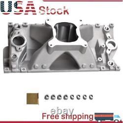Single plane Carbureted Aluminum Intake Manifold for Chevy Small Block 305 350
