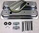 Small Block 350 Chevy Finned Aluminum Short Style Valve Covers & Air Cleaner Kit
