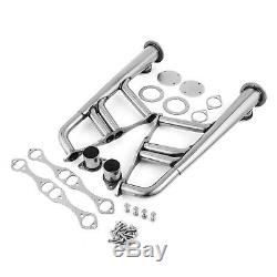 Small Block 4-1 Lake Style Stainless Steel Exhaust Header Kit for Chevy 265-400