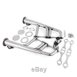 Small Block 4-1 Lake Style Stainless Steel Exhaust Header Kit for Chevy 265-400