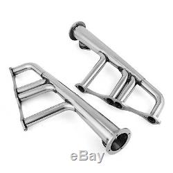 Small Block 4-1 Lake Style Stainless Steel Exhaust Header Kit for Chevy 265-400