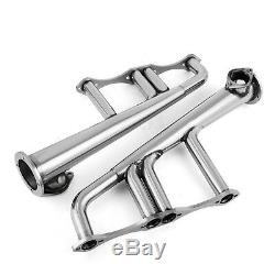 Small Block 4-1 Lake Style Stainless Steel Exhaust Header Kit for Chevy 265-400