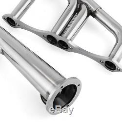 Small Block 4-1 Lake Style Stainless Steel Exhaust Header Kit for Chevy 265-400