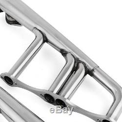 Small Block 4-1 Lake Style Stainless Steel Exhaust Header Kit for Chevy 265-400