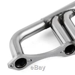 Small Block 4-1 Lake Style Stainless Steel Exhaust Header Kit for Chevy 265-400