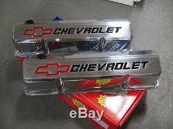Small Block Chevy 1958-86 (POLISHED) aluminum valve covers Proform 141-927