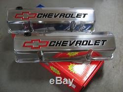 Small Block Chevy 1958-86 (POLISHED) aluminum valve covers Proform 141-927