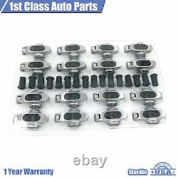 Small Block Chevy 1.5 3/8 Stainless Steel Roller Rocker Arms Sbc 305 350 400