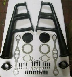 Small Block Chevy 283 305 383 350 400 Black Lakester Headers Street Rod DISPLAY