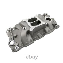 Small Block Chevy 283 327 350 383 400 Dual Plane High Rise Aluminum Intake SBC