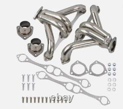 Small Block Chevy 283-350 Block Hugger Headers for Angle plug H60004S