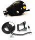 Small Block Chevy 305 350 Black Saginaw Power Steering Pump Bracket Pulley Kit