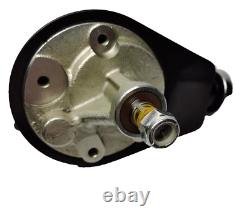 Small Block Chevy 305 350 Black Saginaw Power Steering Pump Bracket Pulley Kit