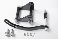 Small Block Chevy 305 350 Black Saginaw Power Steering Pump Bracket Pulley Kit
