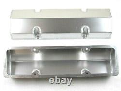 Small Block Chevy 327 350 400 Fabricated Tall Valve Cover Clear Ano E41308CA