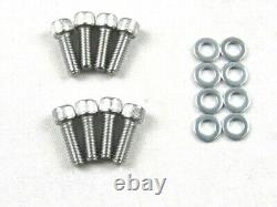 Small Block Chevy 327 350 400 Fabricated Tall Valve Cover Clear Ano E41308CA