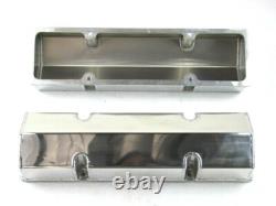 Small Block Chevy 327 350 400 Fabricated Tall Valve Cover Polished E41308P