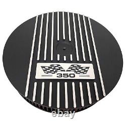 Small Block Chevy 350 13 Round Air Cleaner Kit Black