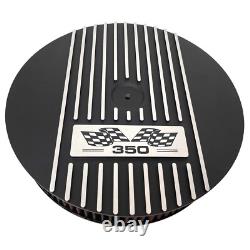 Small Block Chevy 350 14 Round Air Cleaner Kit Black