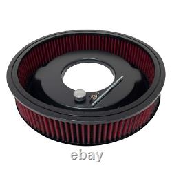 Small Block Chevy 350 14 Round Air Cleaner Kit Black