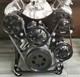 Small Block Chevy 350 400 BLK Serpentine Pulley Kit Front Drive System SWP 6 Rib