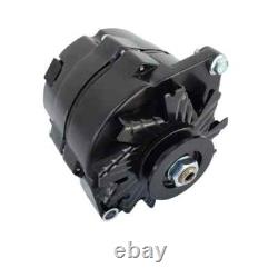 Small Block Chevy 350 400 BLK Serpentine Pulley Kit Front Drive System SWP 6 Rib