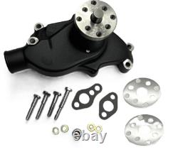 Small Block Chevy 350 400 BLK Serpentine Pulley Kit Front Drive System SWP 6 Rib