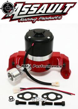 Small Block Chevy 350 400 Electric High Volume Water Pump Powdercoated Red SBC