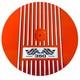 Small Block Chevy 350 Flag Logo 14 Round Air Cleaner Kit Orange Ansen USA