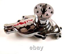 Small Block Chevy 350 High Volume Aluminum Short Water Pump Chrome K71004C