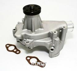 Small Block Chevy 350 High Volume Long Aluminum Water Pump Natural 5/8 Pilot