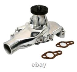 Small Block Chevy 350 High Volume Short Aluminum Water Pump Polished 5/8 Pilot