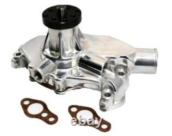 Small Block Chevy 350 High Volume Short Aluminum Water Pump Polished 5/8 Pilot