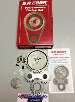 Small Block Chevy 350 Roller Cam Engine Gear Drive Timing Kit S. A. GEAR 78450