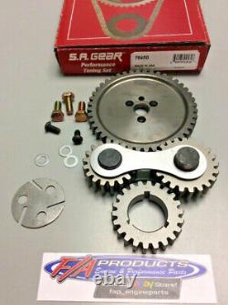 Small Block Chevy 350 Roller Cam Engine Gear Drive Timing Kit S. A. GEAR 78450