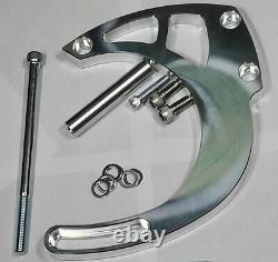 Small Block Chevy 350 Serpentine Pulley Conversion Kit PS ALT SBC LWP with 2 belts