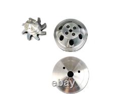 Small Block Chevy 350 Short Water Pump crank power steering pulley Set 2/3/1