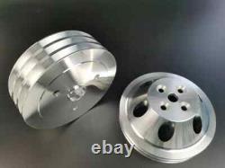 Small Block Chevy 350 Short Water Pump crank power steering pulley Set 2/3/1