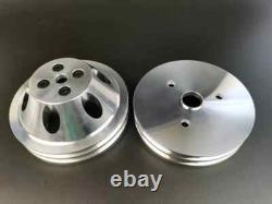 Small Block Chevy 350 Short Water Pump crank power steering pulley Set 2/3/1