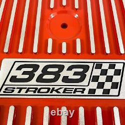 Small Block Chevy 383 Stroker 13 Round Air Cleaner Kit Orange Ansen USA