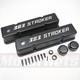 Small Block Chevy 383 Stroker Valve Cover Kit 1958-68 SBC 305 327 350 400 Black