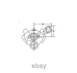 Small Block Chevy 508 Chrome A/C Air Conditioning Compressor & SS Bracket LWP DS