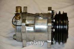 Small Block Chevy 508 V Belt A/C Air Conditioning Compressor & Bracket SBC LWP