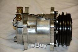 Small Block Chevy 508 V Belt A/C Air Conditioning Compressor & Bracket SBC LWP