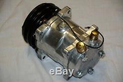 Small Block Chevy 508 V Belt A/C Air Conditioning Compressor & Bracket SBC LWP