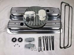 Small Block Chevy 87-UP Tall Aluminum Engine Dress Up Kit CenterBolt Valve cover