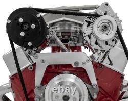 Small Block Chevy AC and Alternator Bracket High Mount March Billet SBC 350 508